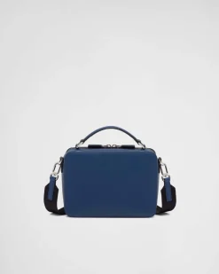 Hombre Prada BOLSOS MENSAJEROS^Bolso Brique De Piel Saffiano