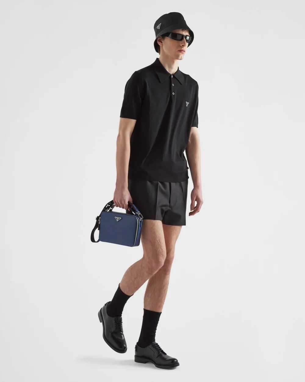 Hombre Prada BOLSOS MENSAJEROS^Bolso Brique De Piel Saffiano