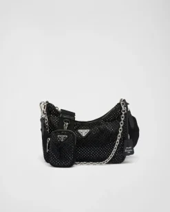 Prada PRADA RE-EDITION^Bolso Re-edition 2005 Con Cristales
