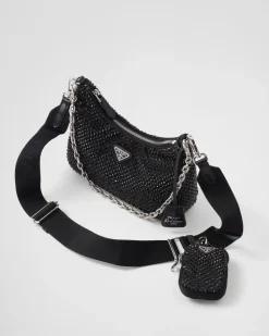 Prada PRADA RE-EDITION^Bolso Re-edition 2005 Con Cristales