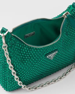 Prada PRADA RE-EDITION^Bolso Re-edition 2005 Con Cristales