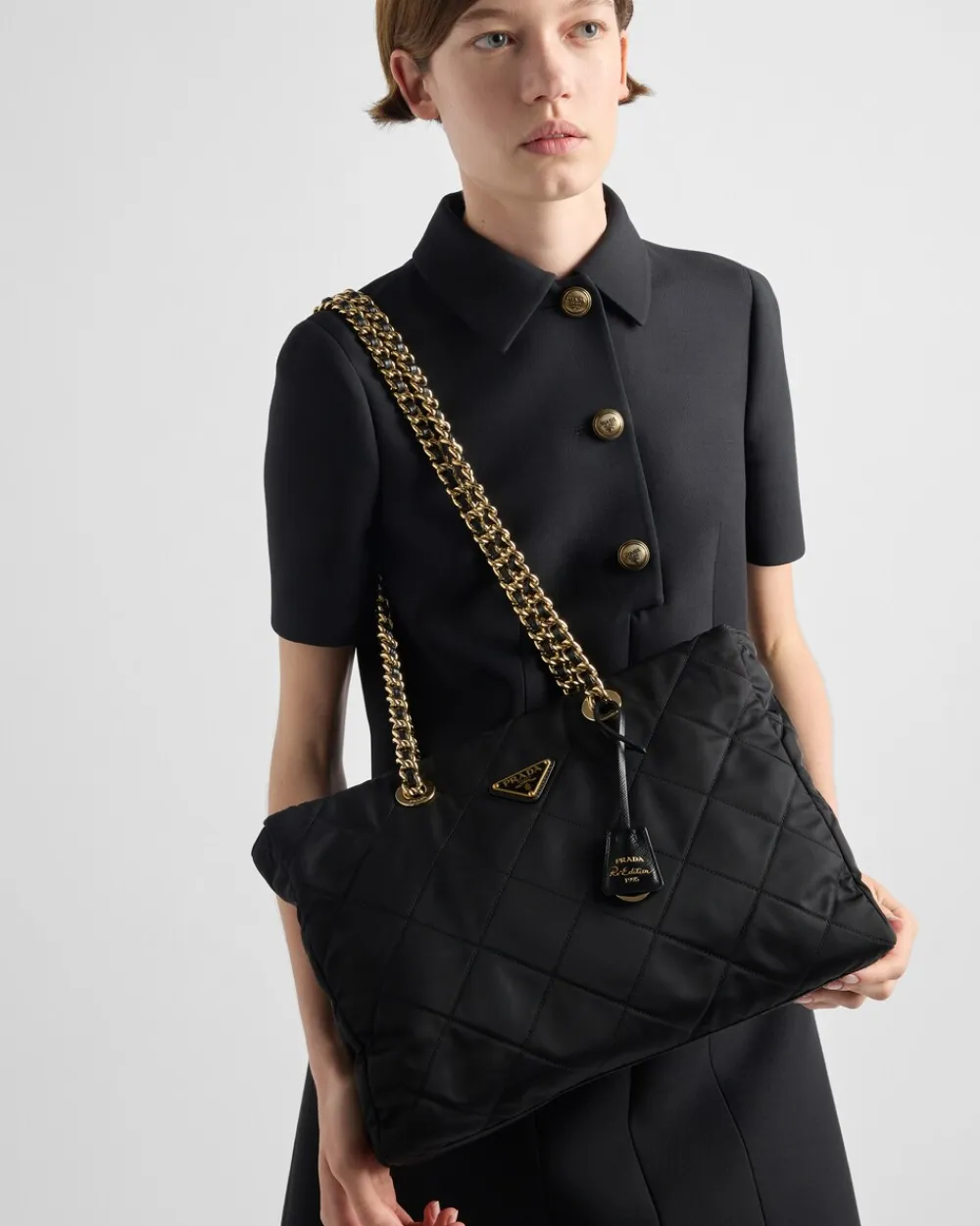 Prada COLECCIÓN FEMENINA^Bolso Re-edition 1995 Chaîne De Re-nylon Grande