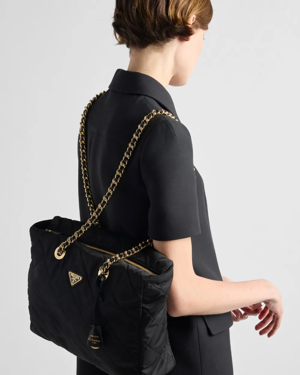 Prada COLECCIÓN FEMENINA^Bolso Re-edition 1995 Chaîne De Re-nylon Grande