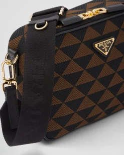 Hombre Prada BOLSOS MENSAJEROS^Bolso Symbole De Tela Bordada