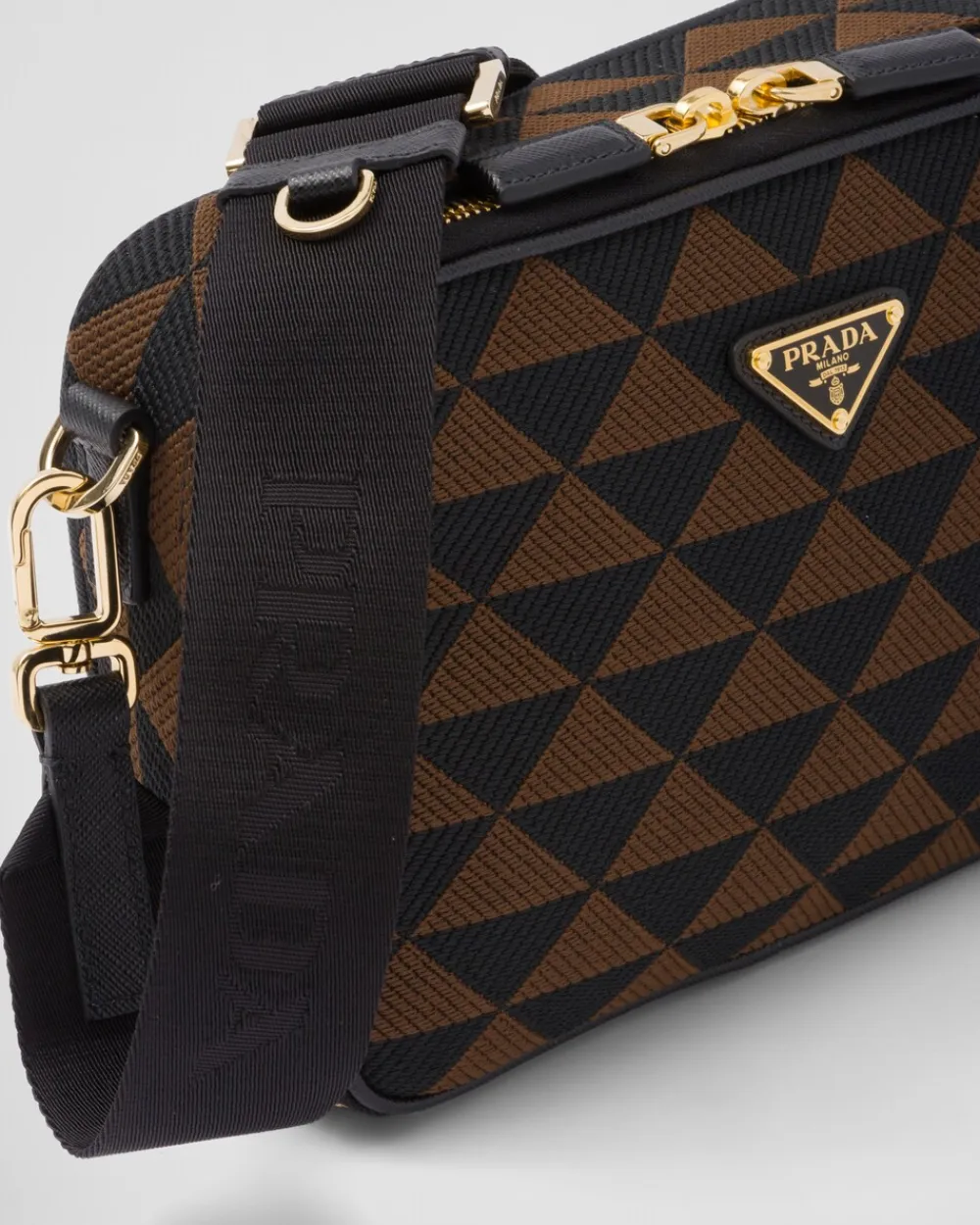 Hombre Prada BOLSOS MENSAJEROS^Bolso Symbole De Tela Bordada