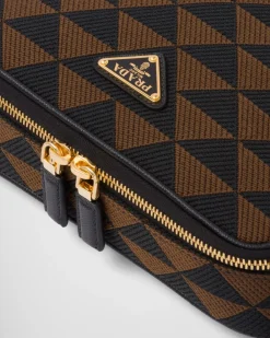 Hombre Prada BOLSOS MENSAJEROS^Bolso Symbole De Tela Bordada