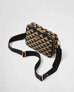 Hombre Prada BOLSOS MENSAJEROS^Bolso Symbole De Tela Bordada