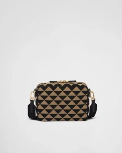 Hombre Prada BOLSOS MENSAJEROS^Bolso Symbole De Tela Bordada
