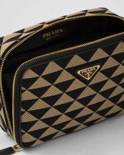 Hombre Prada BOLSOS MENSAJEROS^Bolso Symbole De Tela Bordada