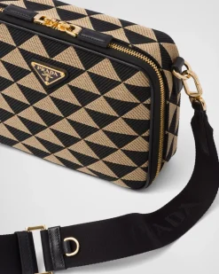 Hombre Prada BOLSOS MENSAJEROS^Bolso Symbole De Tela Bordada