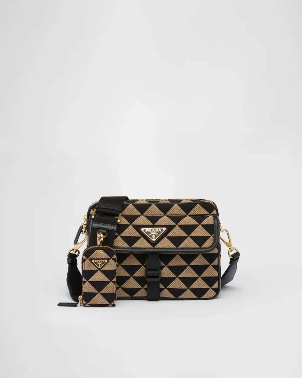 Hombre Prada BOLSOS MENSAJEROS^Bolso Symbole De Tela Bordada