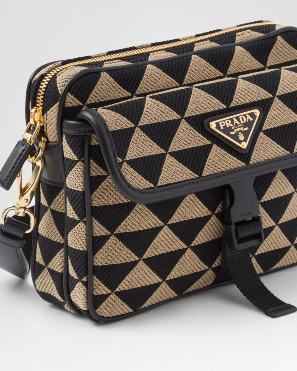 Hombre Prada BOLSOS MENSAJEROS^Bolso Symbole De Tela Bordada