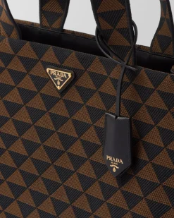 Hombre Prada BOLSOS GRANDES^Bolso Symbole De Tela Bordada