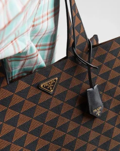 Hombre Prada BOLSOS GRANDES^Bolso Symbole De Tela Bordada