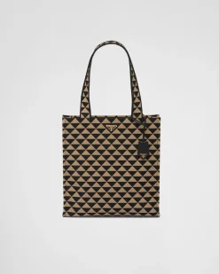 Hombre Prada BOLSOS GRANDES^Bolso Symbole De Tela Bordada