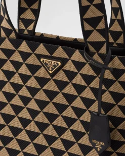 Hombre Prada BOLSOS GRANDES^Bolso Symbole De Tela Bordada
