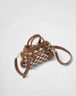 Mujer Prada MINIBOLSOS|MINIBOLSOS^Bolso Symbole De Tela Bordada Con Asa Superior