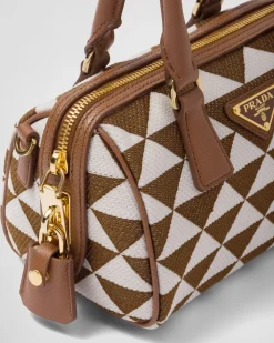 Mujer Prada MINIBOLSOS|MINIBOLSOS^Bolso Symbole De Tela Bordada Con Asa Superior