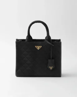 Mujer Prada BOLSOS CON ASA SUPERIOR|BOLSOS CON ASA SUPERIOR^Bolso Symbole Mediano De Tela Bordada