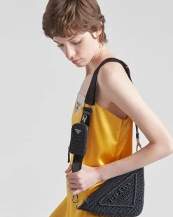 Mujer Prada PRADA SUMMER BAGS|BOLSOS DE HOMBRO^Bolso Triangle De Croché