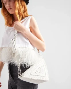 Mujer Prada PRADA SUMMER BAGS|BOLSOS DE HOMBRO^Bolso Triangle De Croché