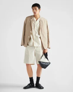 Hombre Prada BOLSOS MENSAJEROS^Bolso Triangle De Piel