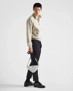 Hombre Prada BOLSOS MENSAJEROS^Bolso Triangle De Piel