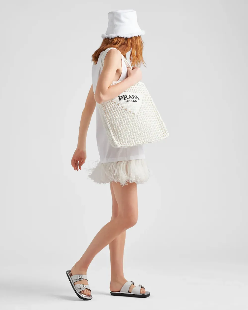 Mujer Prada PRADA SUMMER BAGS|BOLSOS GRANDES^Bolso Tote De Croché
