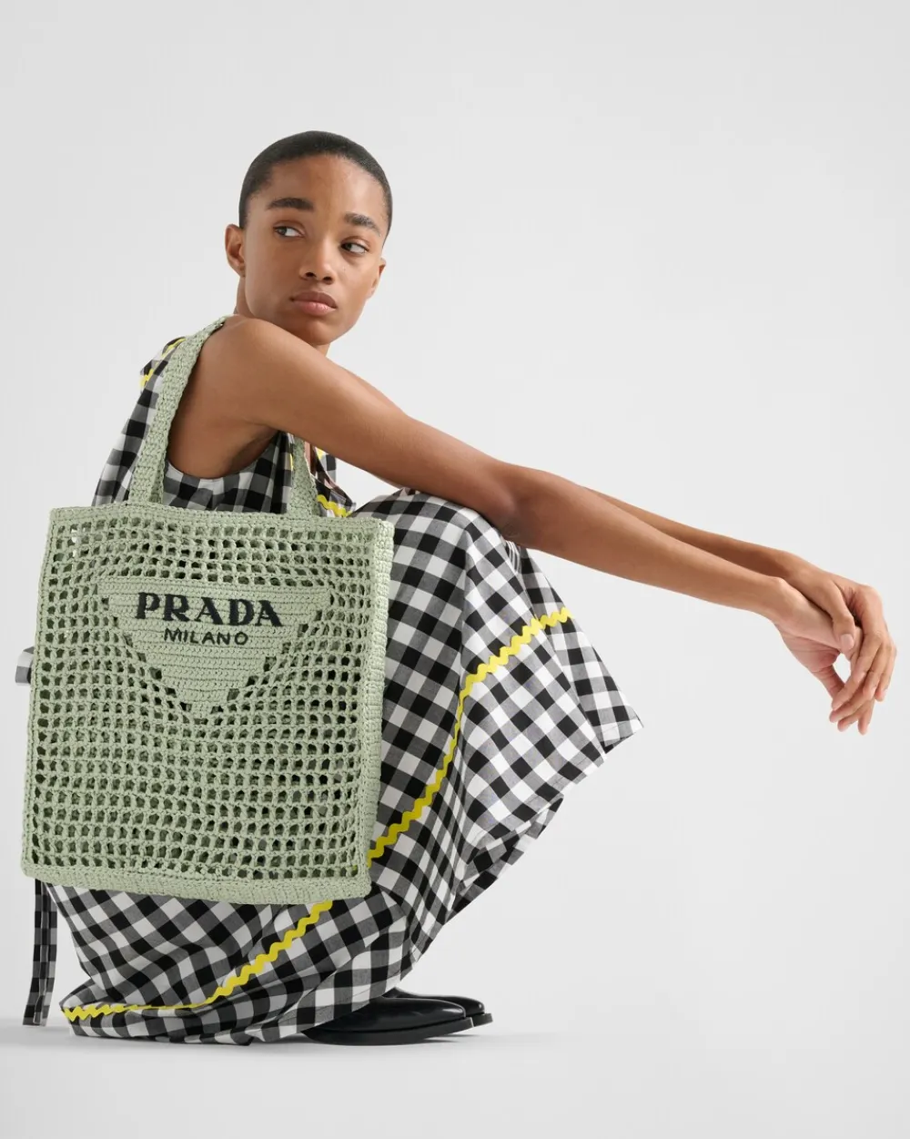 Mujer Prada PRADA SUMMER BAGS|BOLSOS GRANDES^Bolso Tote De Croché