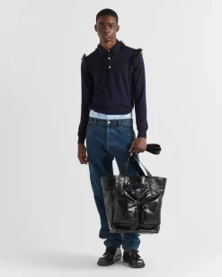 Hombre Prada BOLSOS GRANDES^Bolso Tote De Piel