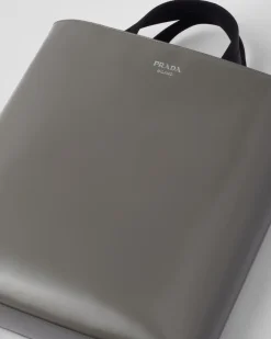Hombre Prada BOLSOS GRANDES^Bolso Tote De Piel