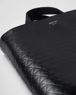 Hombre Prada BOLSOS GRANDES^Bolso Tote De Piel