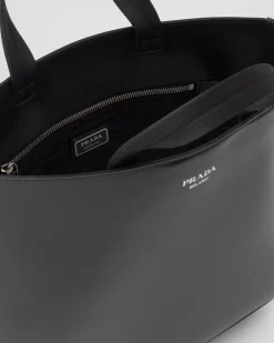 Hombre Prada BOLSOS GRANDES^Bolso Tote De Piel