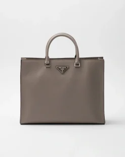 Hombre Prada BOLSOS GRANDES^Bolso Tote De Piel Saffiano