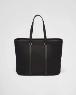 Hombre Prada COLECCIÓN MASCULINA|BOLSOS GRANDES^Bolso Tote De Re-nylon Y Piel Saffiano