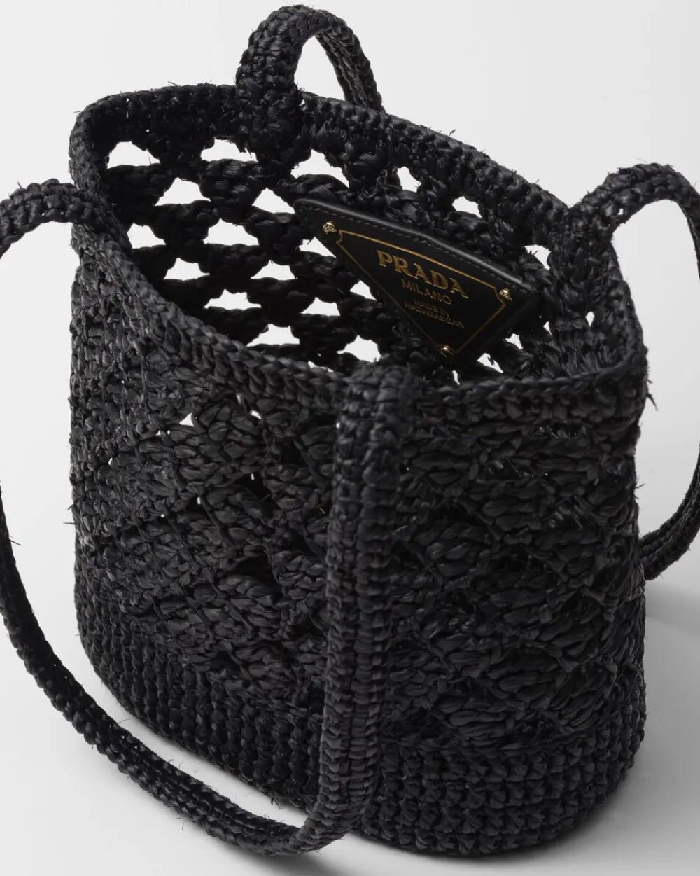 Mujer Prada PRADA SUMMER BAGS|BOLSOS GRANDES^Bolso Tote En Tejido Trenzado De Croché