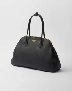 Mujer Prada BOLSOS GRANDES|BOLSOS GRANDES^Bolso Tote Grande De Piel Con Cierre De Cremallera
