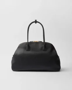 Mujer Prada BOLSOS GRANDES|BOLSOS GRANDES^Bolso Tote Grande De Piel Con Cierre De Cremallera