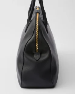 Mujer Prada BOLSOS GRANDES|BOLSOS GRANDES^Bolso Tote Grande De Piel Con Cierre De Cremallera