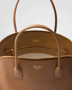Mujer Prada BOLSOS GRANDES|BOLSOS GRANDES^Bolso Tote Grande De Piel Con Cierre De Cremallera