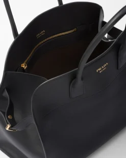 Mujer Prada BOLSOS GRANDES|BOLSOS GRANDES^Bolso Tote Grande De Piel Con Hebillas