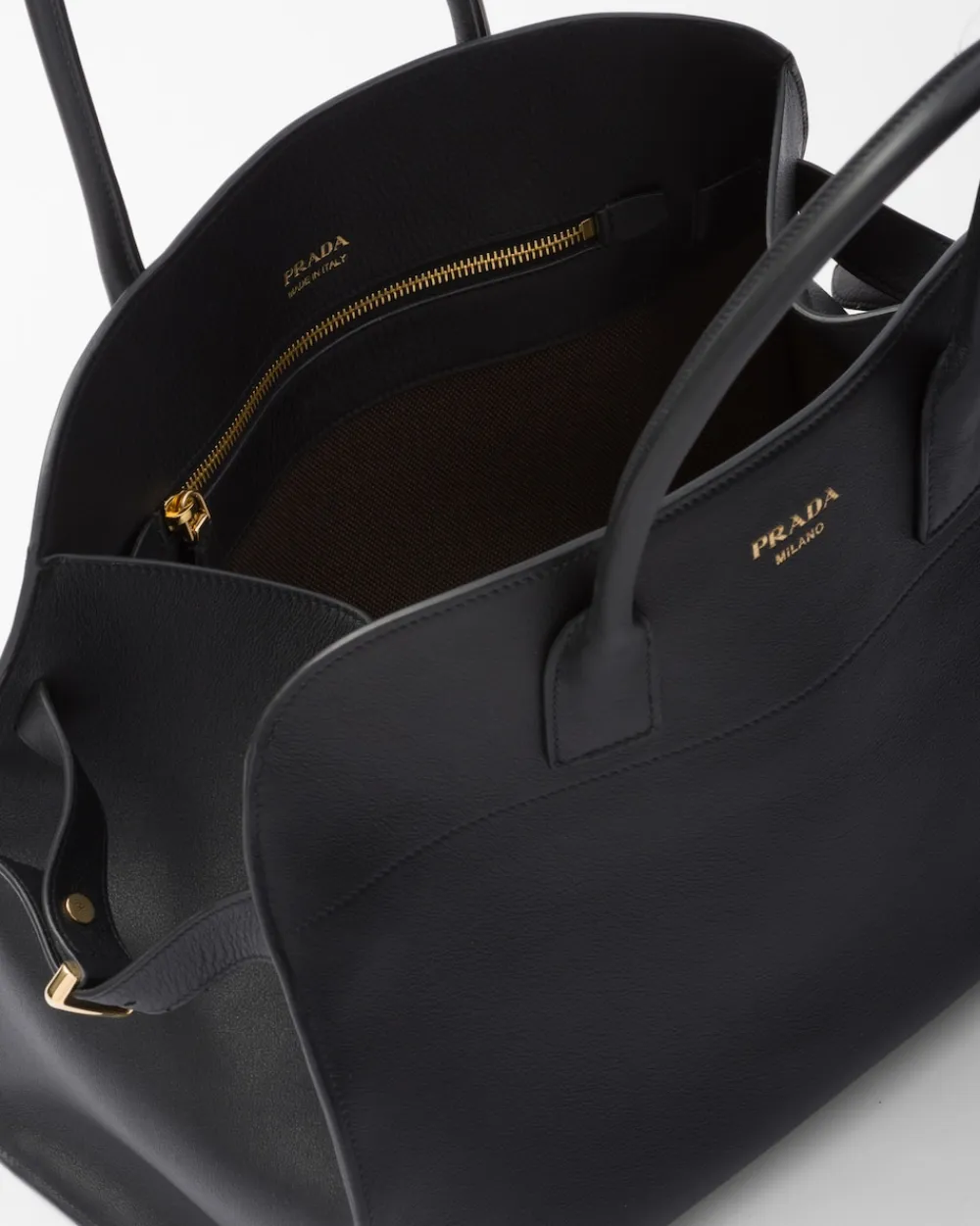 Mujer Prada BOLSOS GRANDES|BOLSOS GRANDES^Bolso Tote Grande De Piel Con Hebillas