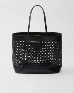 Mujer Prada PRADA SUMMER BAGS|BOLSOS GRANDES^Bolso Tote Grande De Piel Perforada