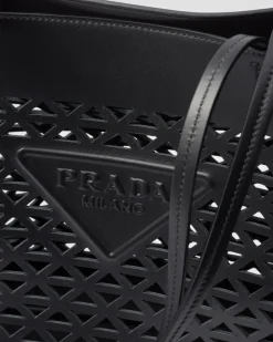 Mujer Prada PRADA SUMMER BAGS|BOLSOS GRANDES^Bolso Tote Grande De Piel Perforada