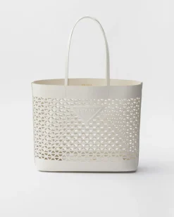 Mujer Prada PRADA SUMMER BAGS|BOLSOS GRANDES^Bolso Tote Grande De Piel Perforada