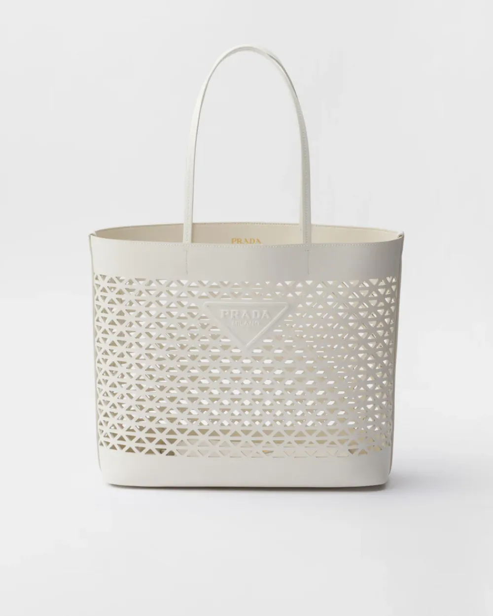 Mujer Prada PRADA SUMMER BAGS|BOLSOS GRANDES^Bolso Tote Grande De Piel Perforada