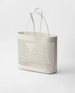 Mujer Prada PRADA SUMMER BAGS|BOLSOS GRANDES^Bolso Tote Grande De Piel Perforada