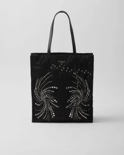 Mujer Prada BOLSOS GRANDES|BOLSOS GRANDES^Bolso Tote Grande De Re-nylon Con Patchwork Y Bordados
