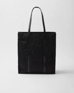 Mujer Prada BOLSOS GRANDES|BOLSOS GRANDES^Bolso Tote Grande De Re-nylon Con Patchwork Y Bordados