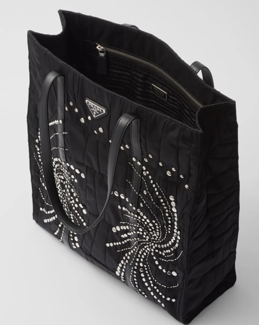 Mujer Prada BOLSOS GRANDES|BOLSOS GRANDES^Bolso Tote Grande De Re-nylon Con Patchwork Y Bordados